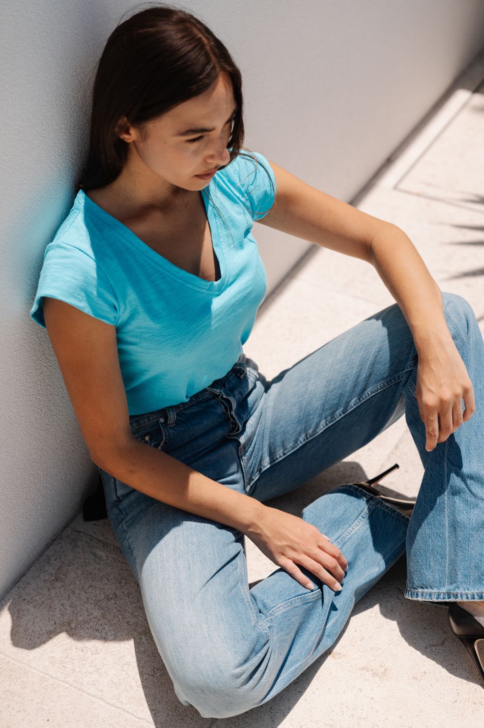 Barcelona Tee - Turquoise