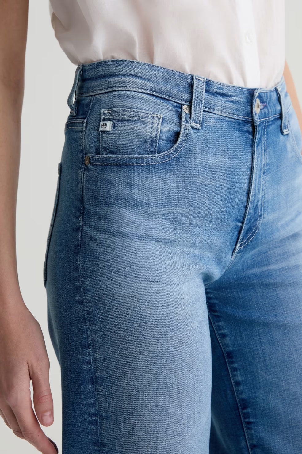 Saige Wide Leg Crop Jean | Oceanic