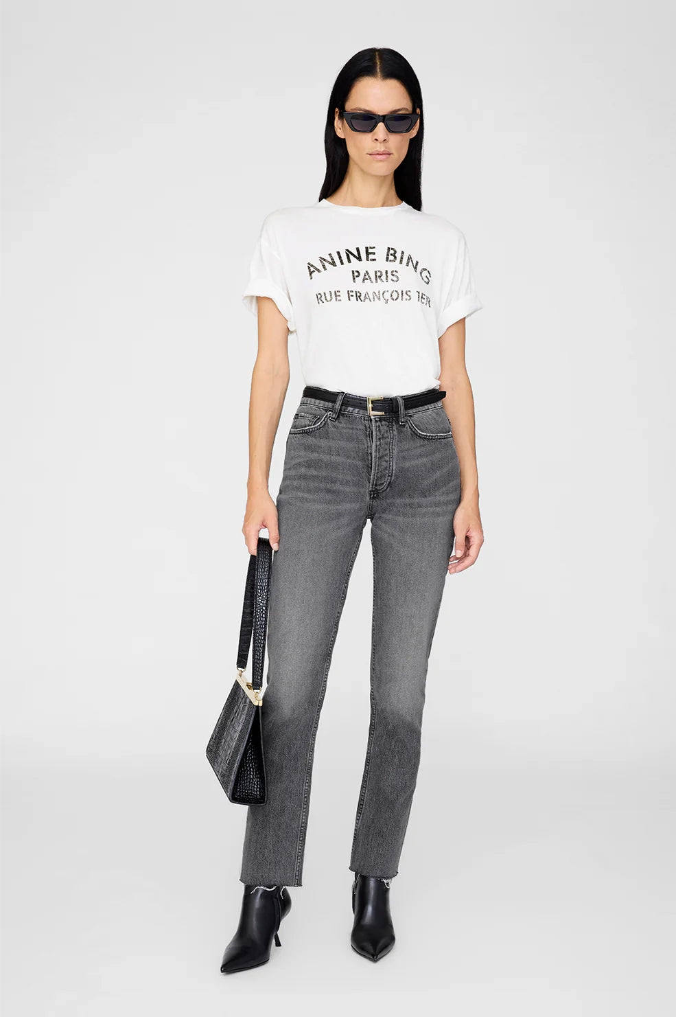 Cohen Tee Paris Stencil | Ivory