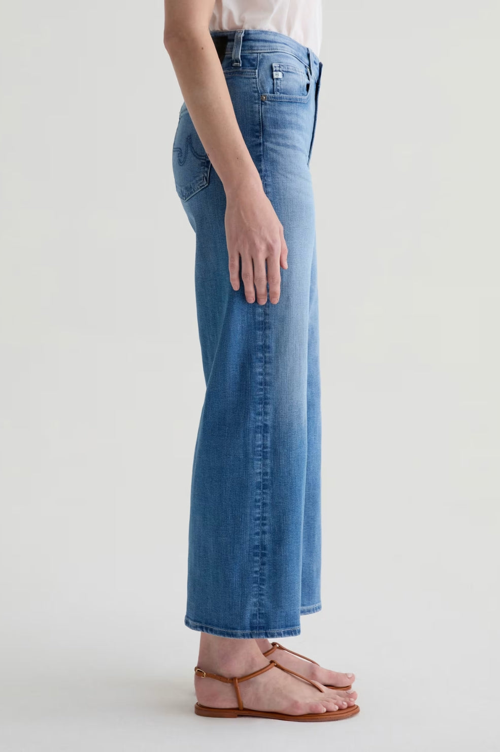 Saige Wide Leg Crop Jean | Oceanic