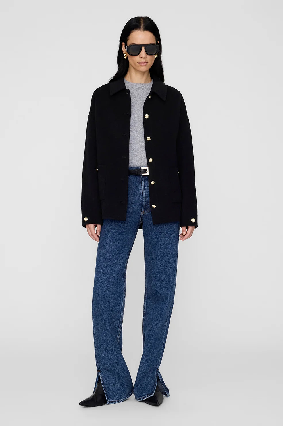 Luca Jacket | Black Cashmere Blend