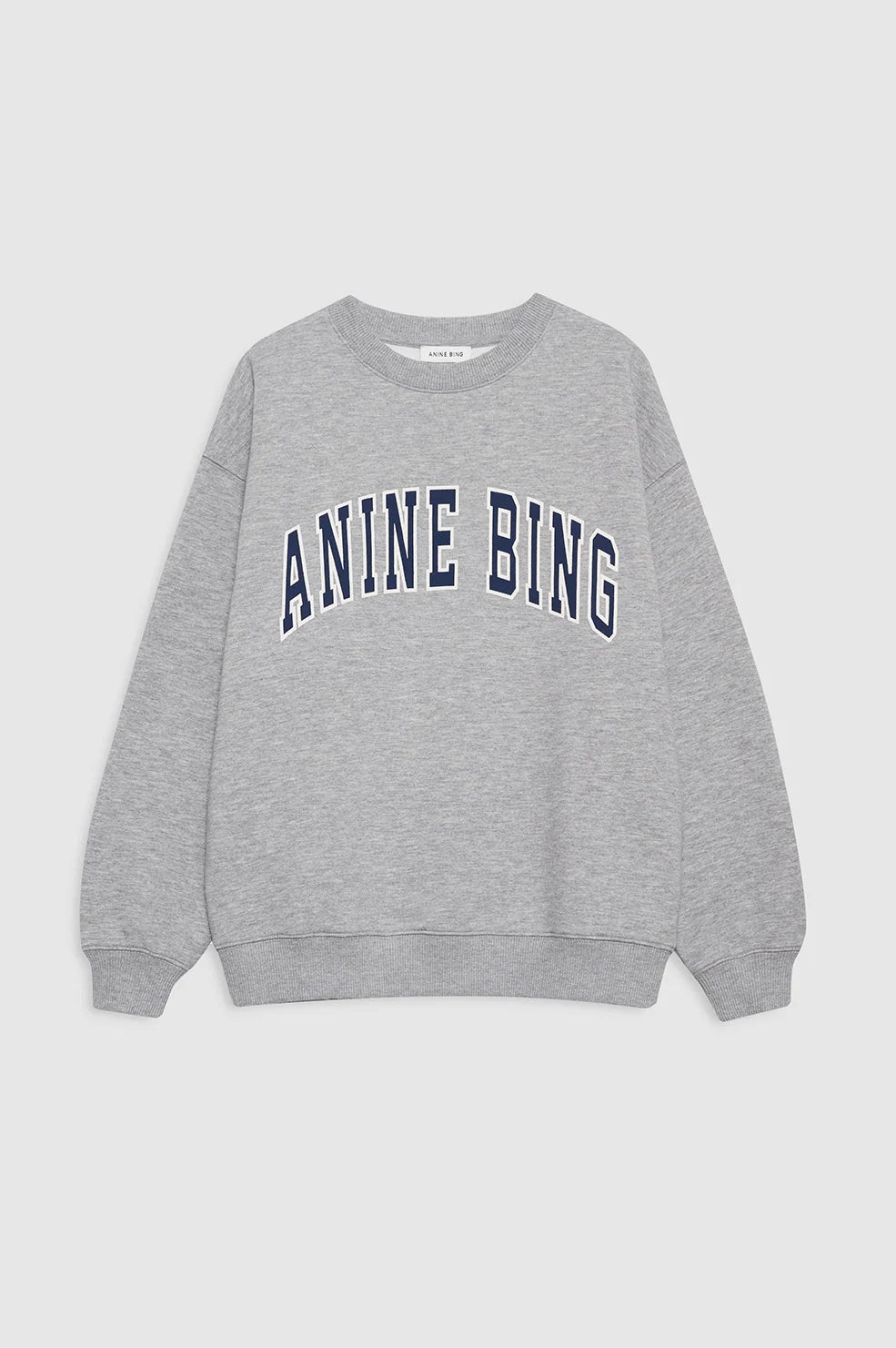Spencer Sweatshirt Anine Bing | Medium Heather Grey With Navy