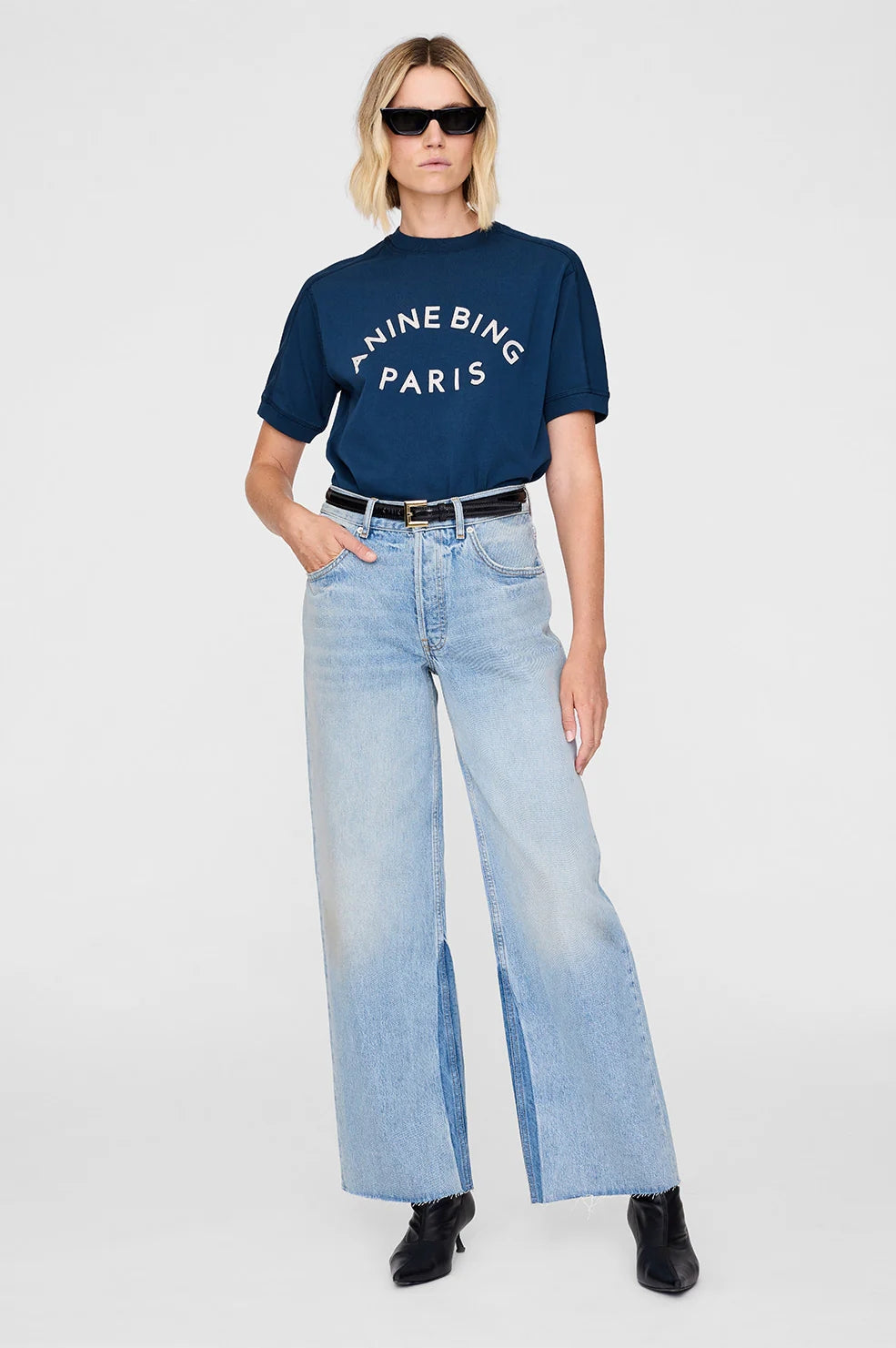 Jaylin Tee Paris | Washed Navy
