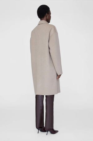 Portia Coat | Oatmeal Melange Cashmere Blend