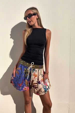 X Zimmermann | Tropical Linen Drawstring Short | AU 10