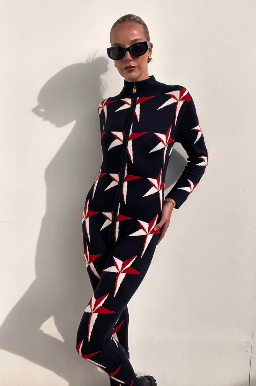 Perfect Moment | Star Wool Blend Jumpsuit | AU 10