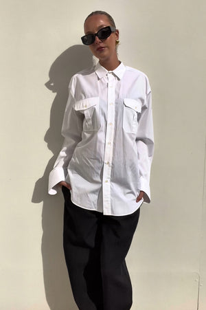 Wardrobe NYC | White Oversized Shirt | AU 8