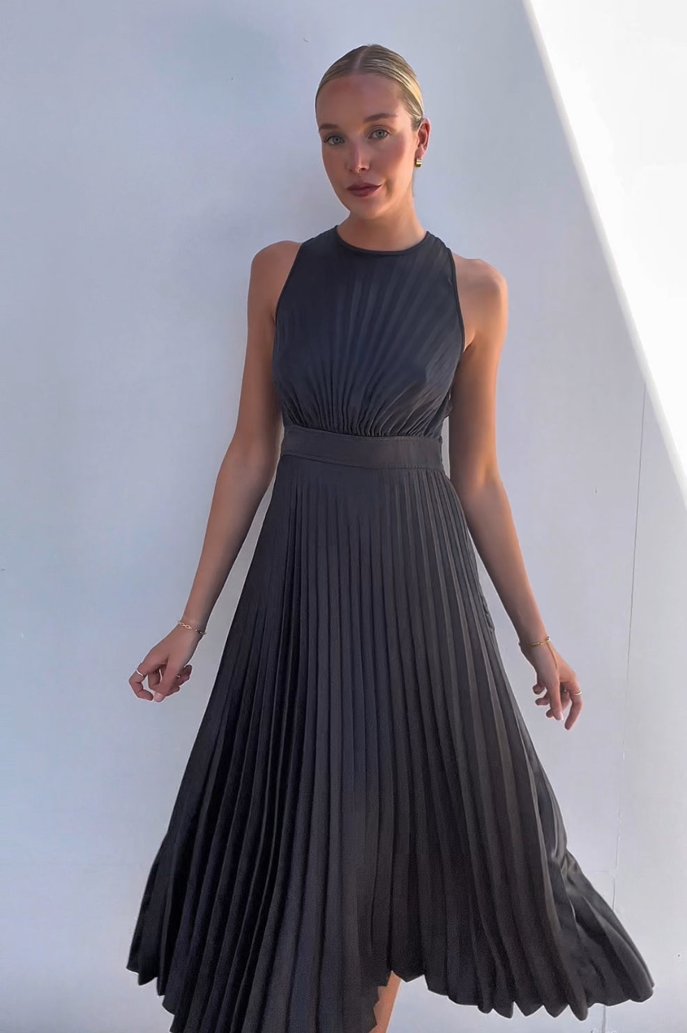 Sandro | Pleated Maxi dress | AU 8
