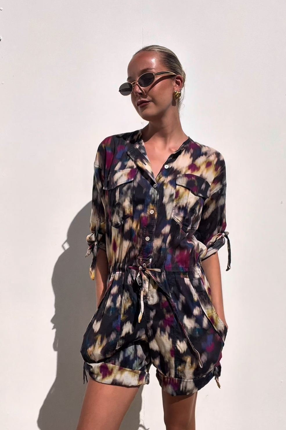 Marant Etoile | Niely Cotton Playsuit Multi | AU 6