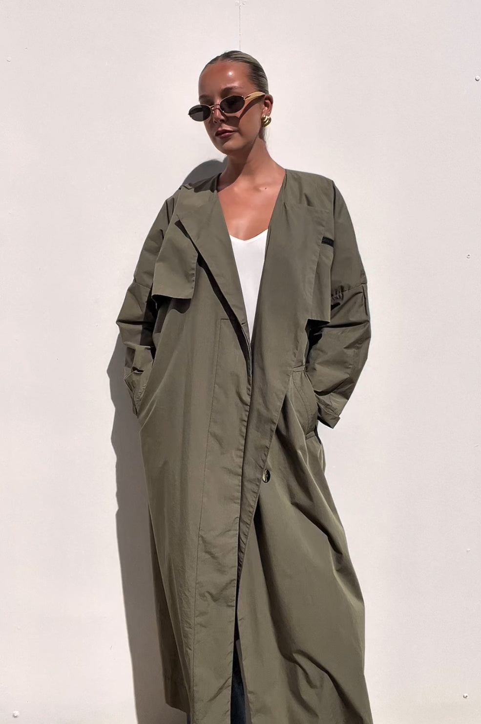 Ganni | Belted Organic Trench Coat | AU 10