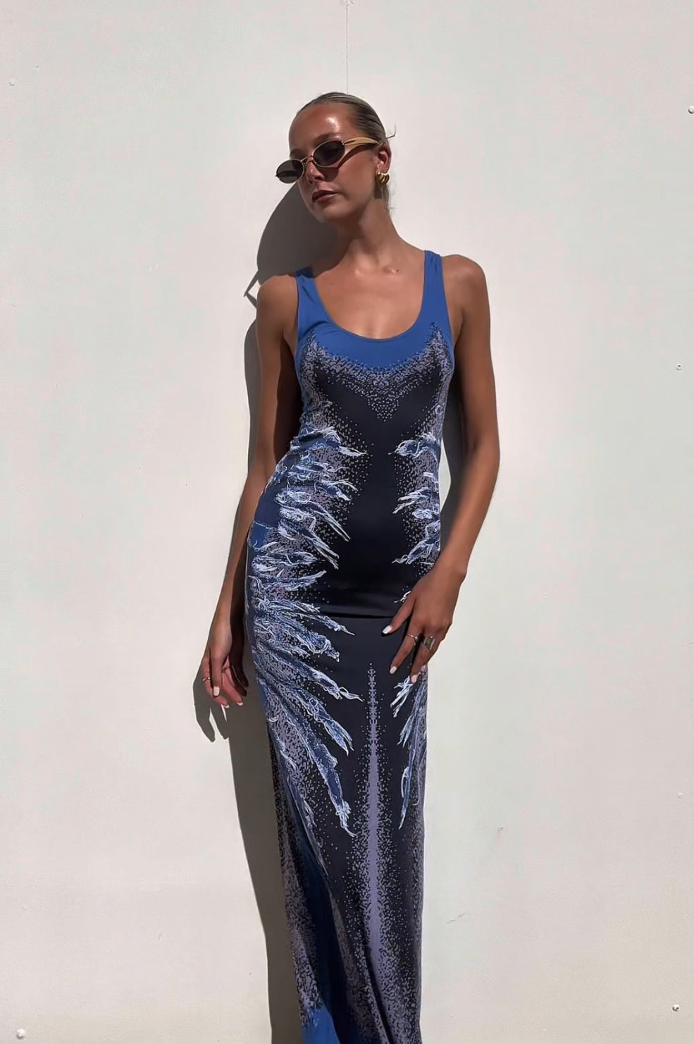Y/Project | Printed Maxi Dress | AU 10