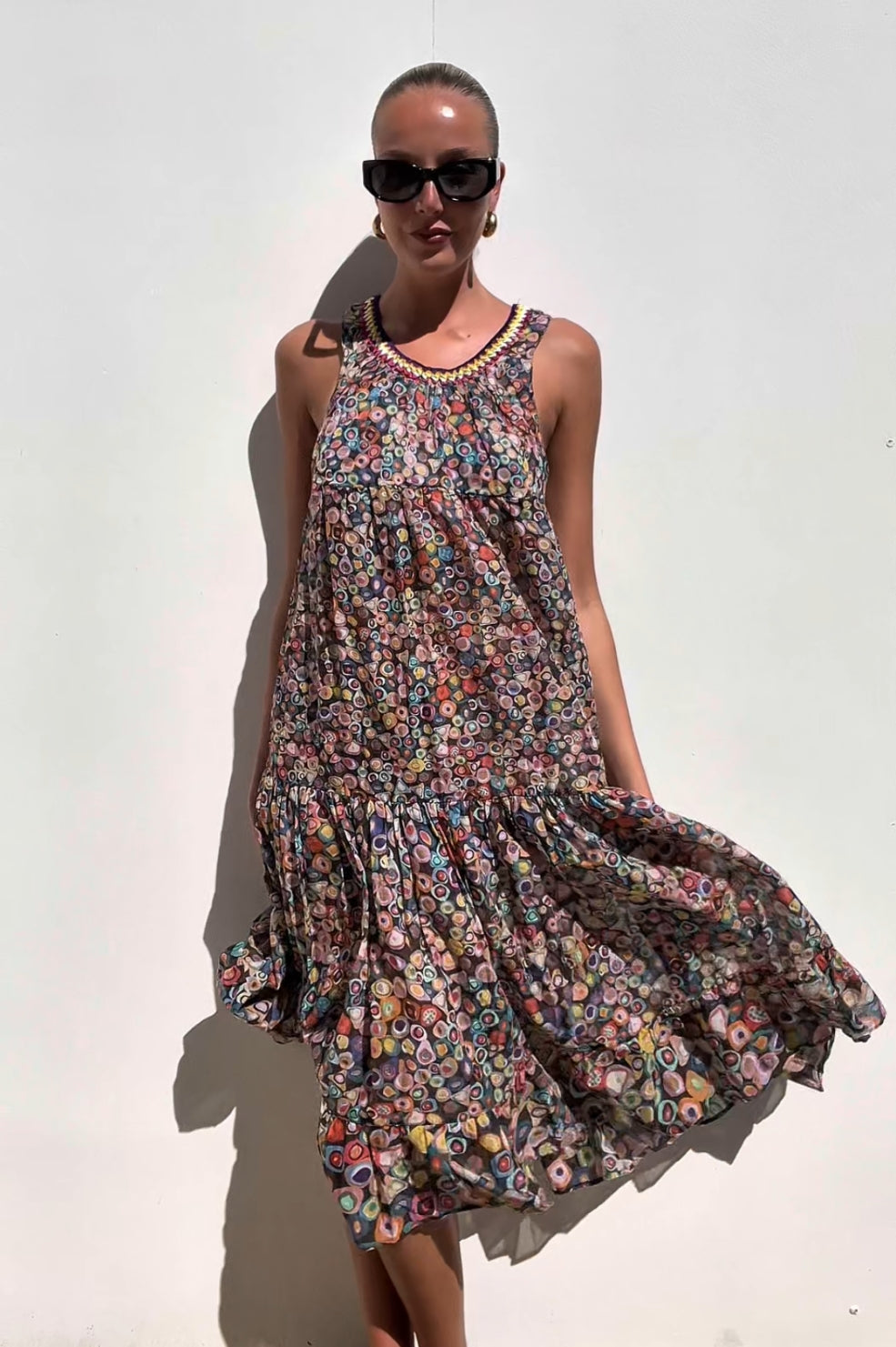 Missoni | Multi Colour Crochet Neck Dress | O/S