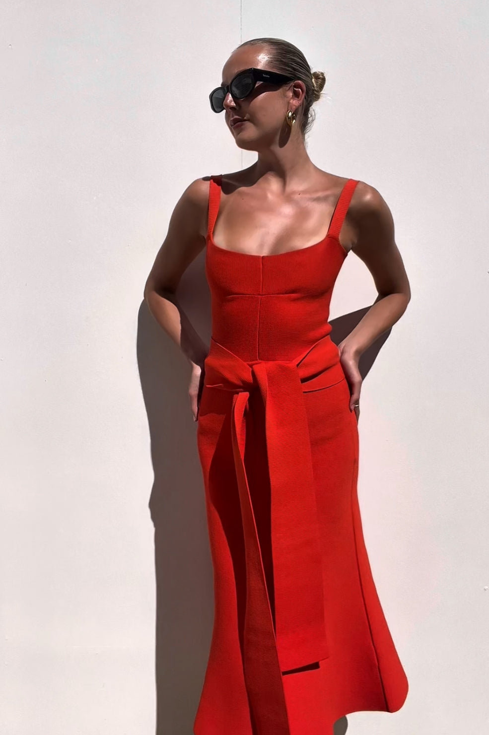 Scanlan Theodore | Crepe Knit Midi Dress | AU 8