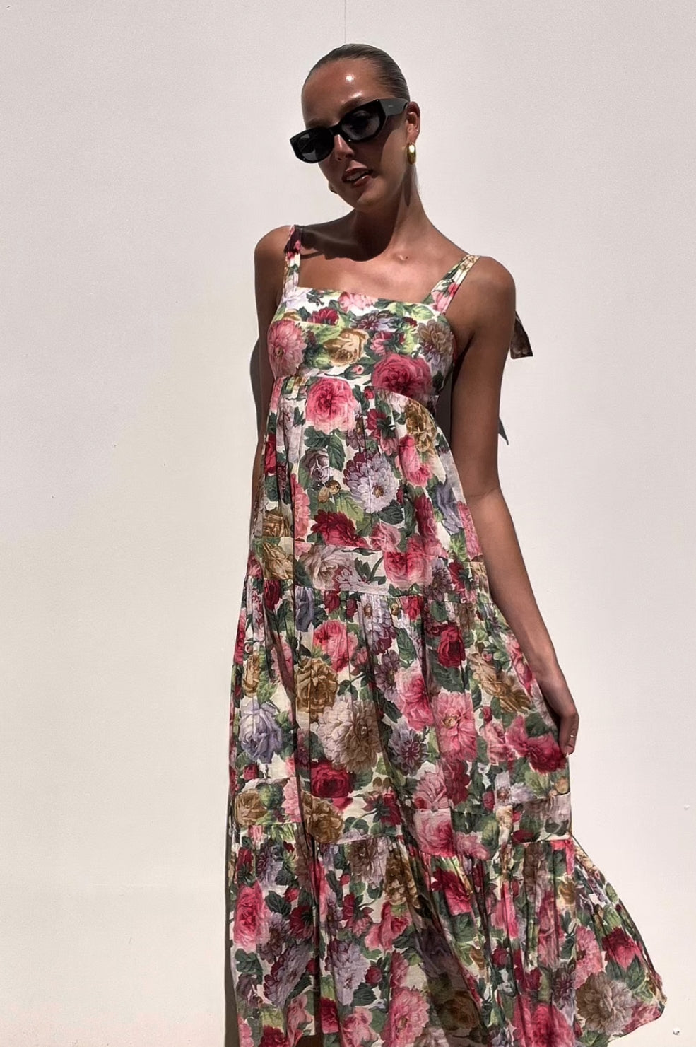 Zimmermann | Floral Print Cotton Midi Dress | AU 10