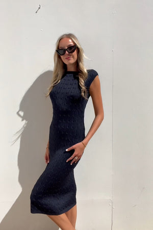 Ralph Lauren | Navy Midi Dress | AU 10