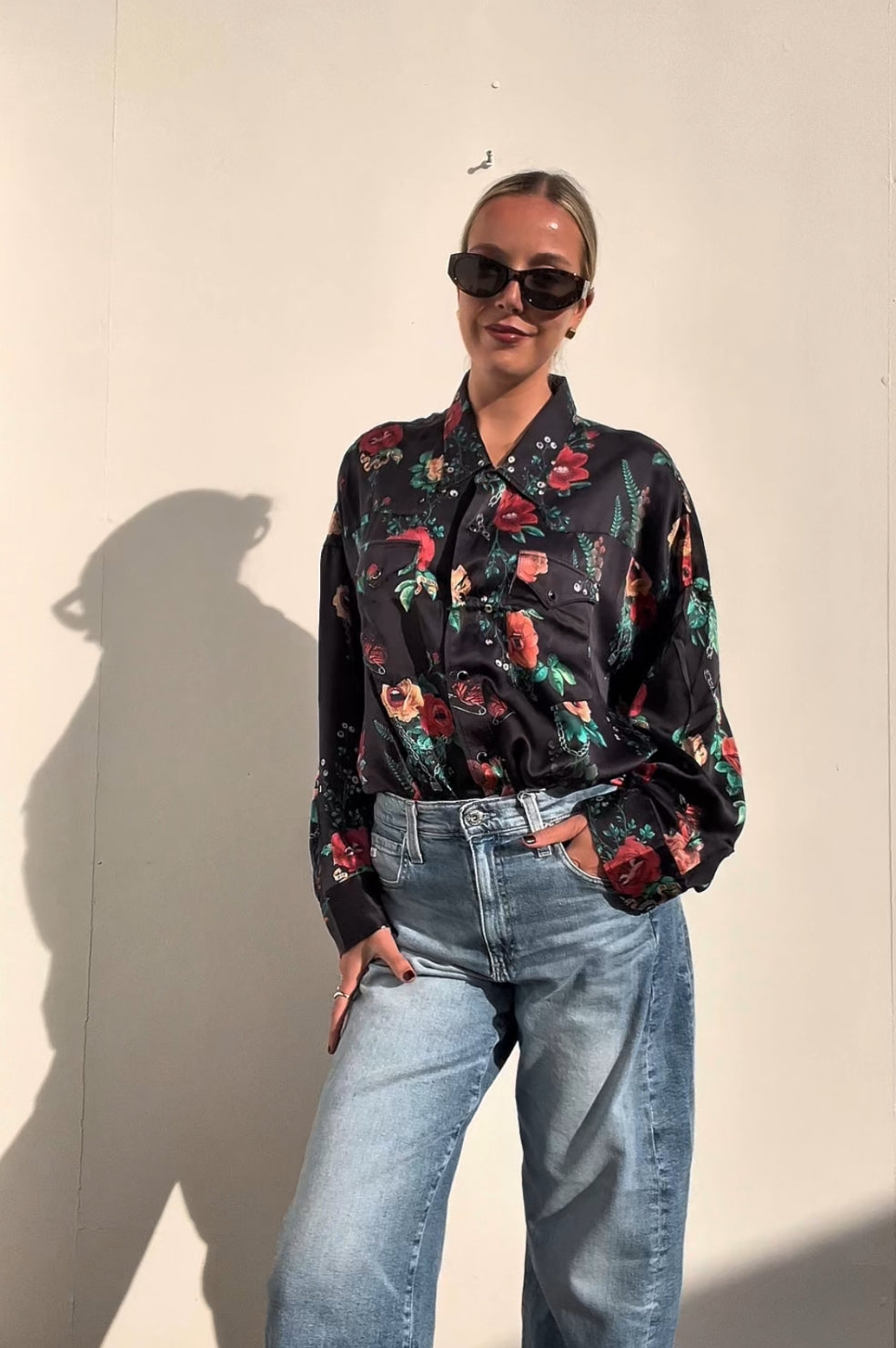 R13 | Oversized Cowboy Shirt | AU 8