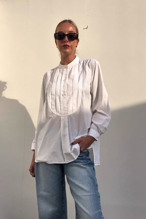 Nili Lotan | White Cotton Shirt | AU 10
