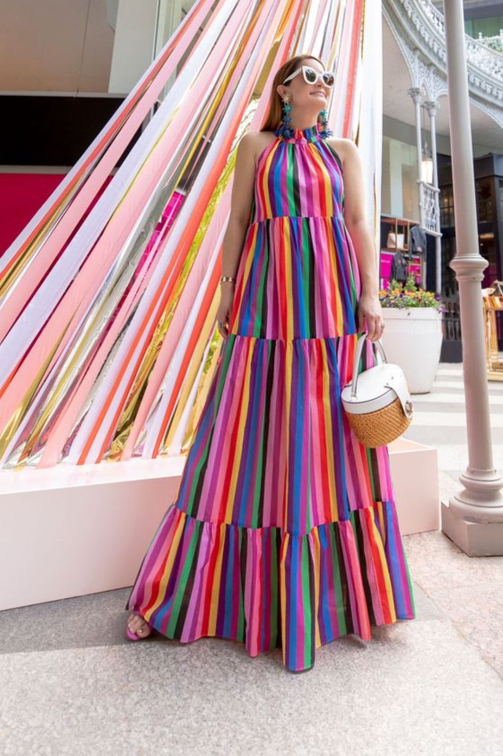 X Borgo de Nor | Pandora Rainbow Maxi Dress | AU 8