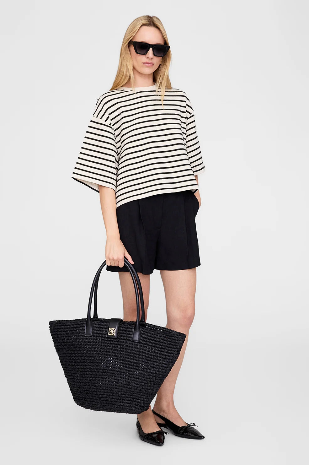 Lou Tote Monogram | Black
