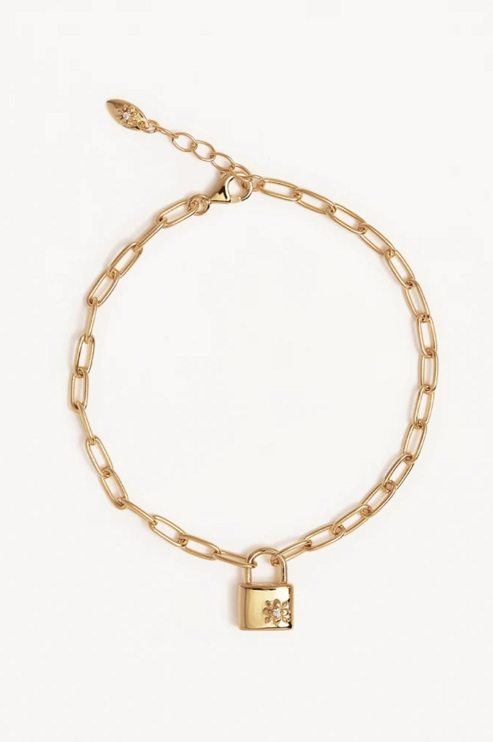 Promise of Us Lotus Padlock Bracelet | Gold