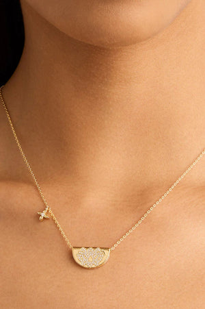 Live in Light Lotus Necklace | Gold