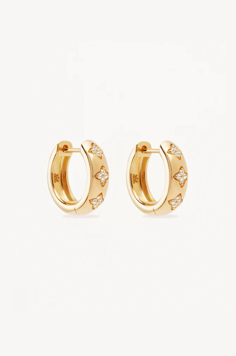 Gold Bloom With You Lotus Hoops