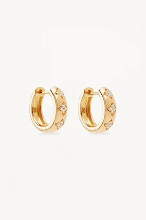 Gold Bloom With You Lotus Hoops