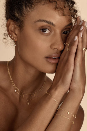 Dancing  in Starlight Hoops | Gold