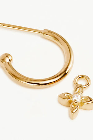Live in Light Hoop Earrings  | Gold
