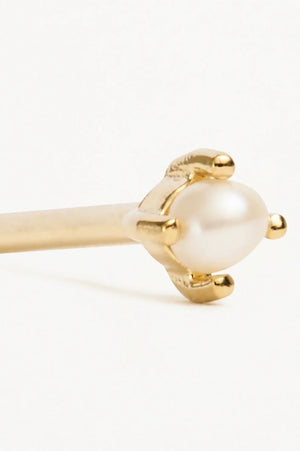 Moonlight Pearl Stud Earrings