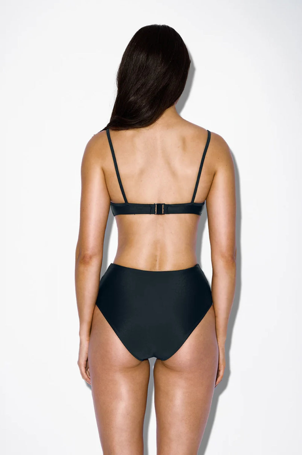 High Waist Bikini Brief | Nero