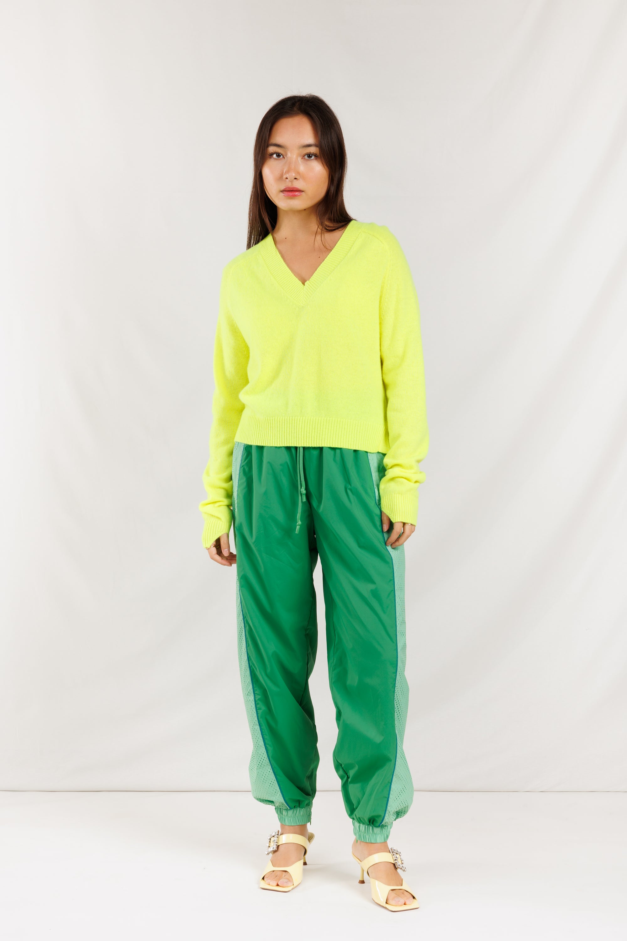 Gauzy Lola V Sweater | Pineapple