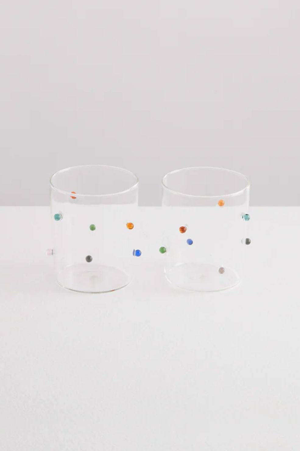 Pomponette Gobelets | Clear & Multi