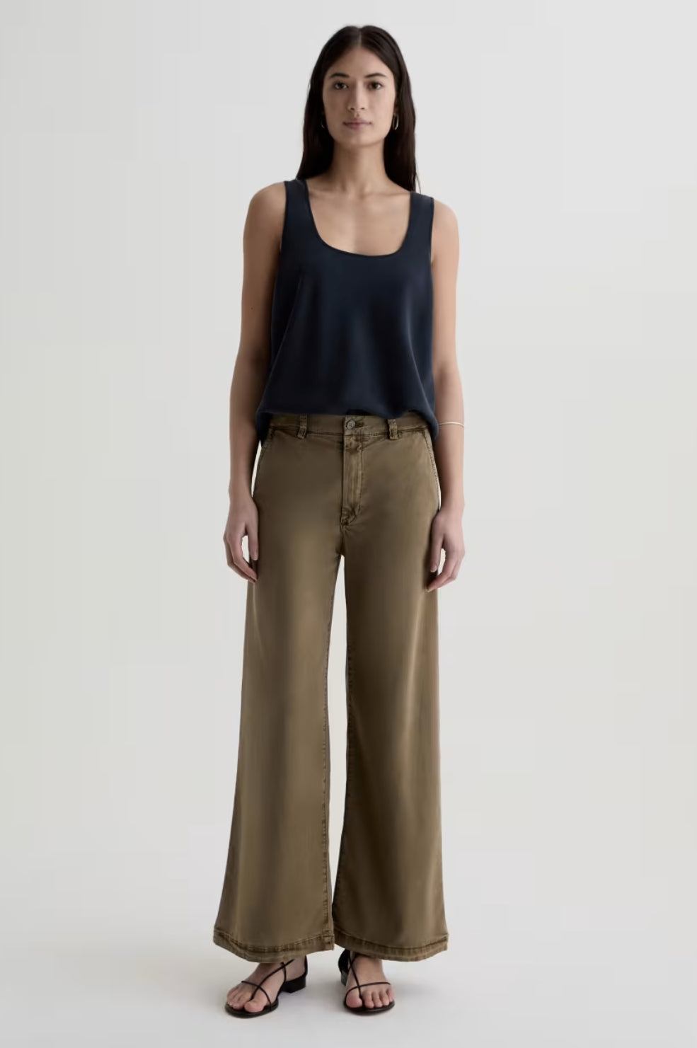 Caden Wide Leg Jean | Sulfur Mossy Taupe