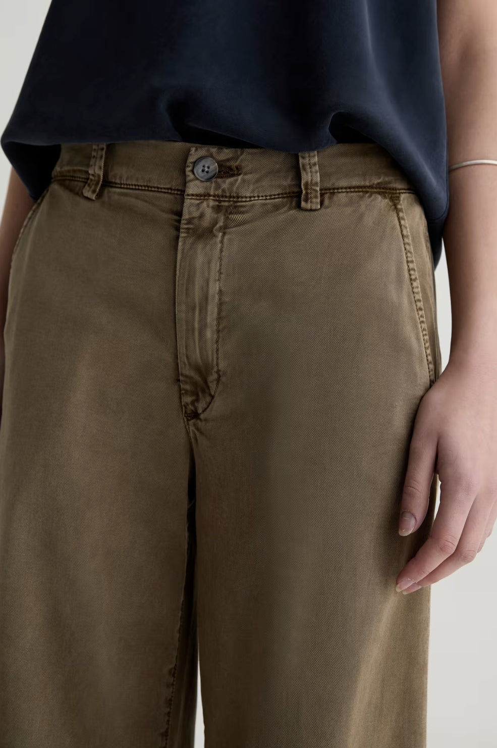 Caden Wide Leg Jean | Sulfur Mossy Taupe