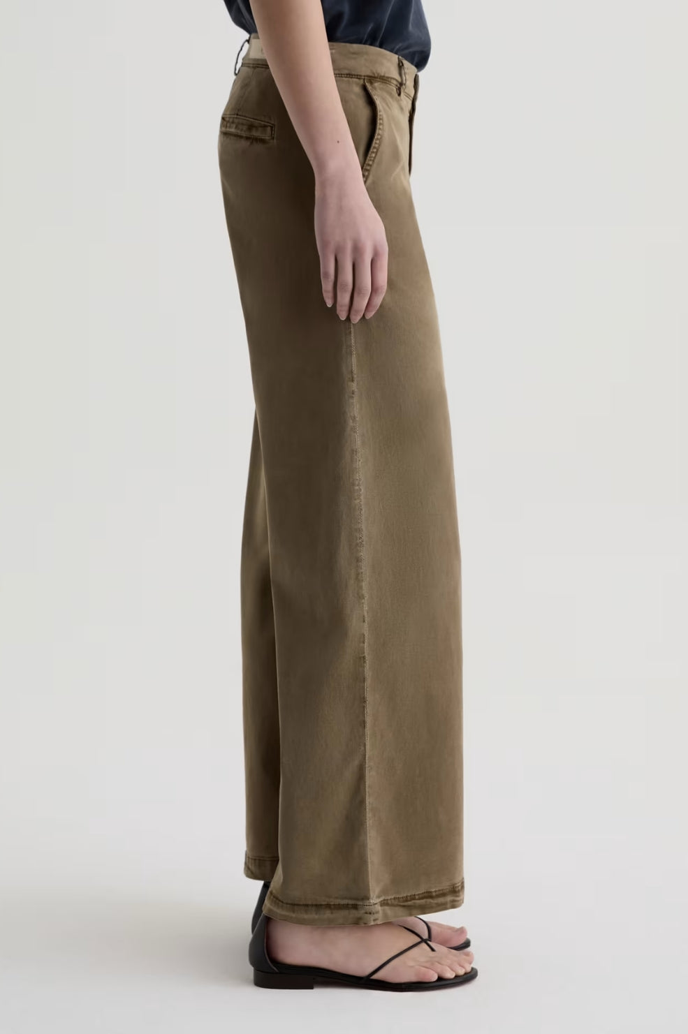 Caden Wide Leg Jean | Sulfur Mossy Taupe