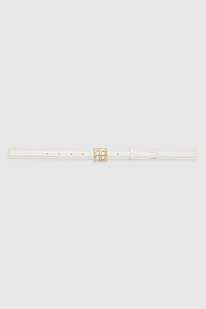 Monogram Belt | Bone and Gold