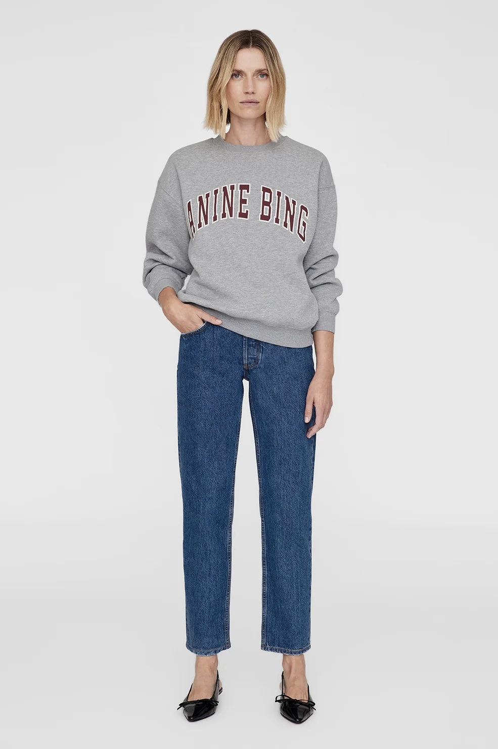 Spencer Sweatshirt Anine Bing | Heather Grey