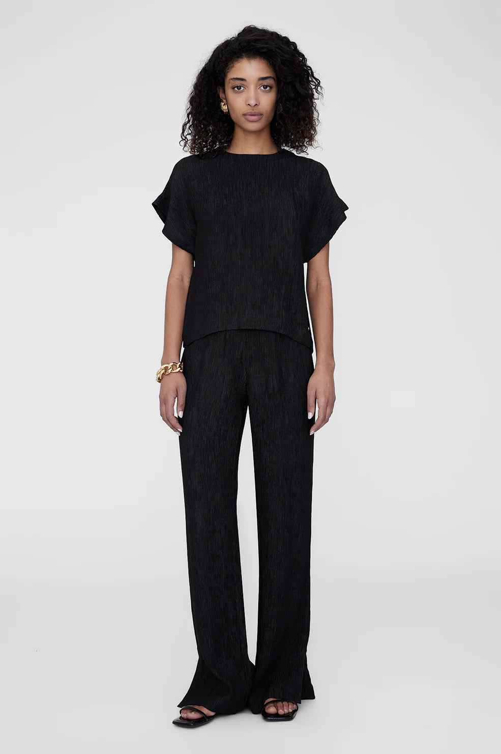 Jollie Top | Black Crinkle