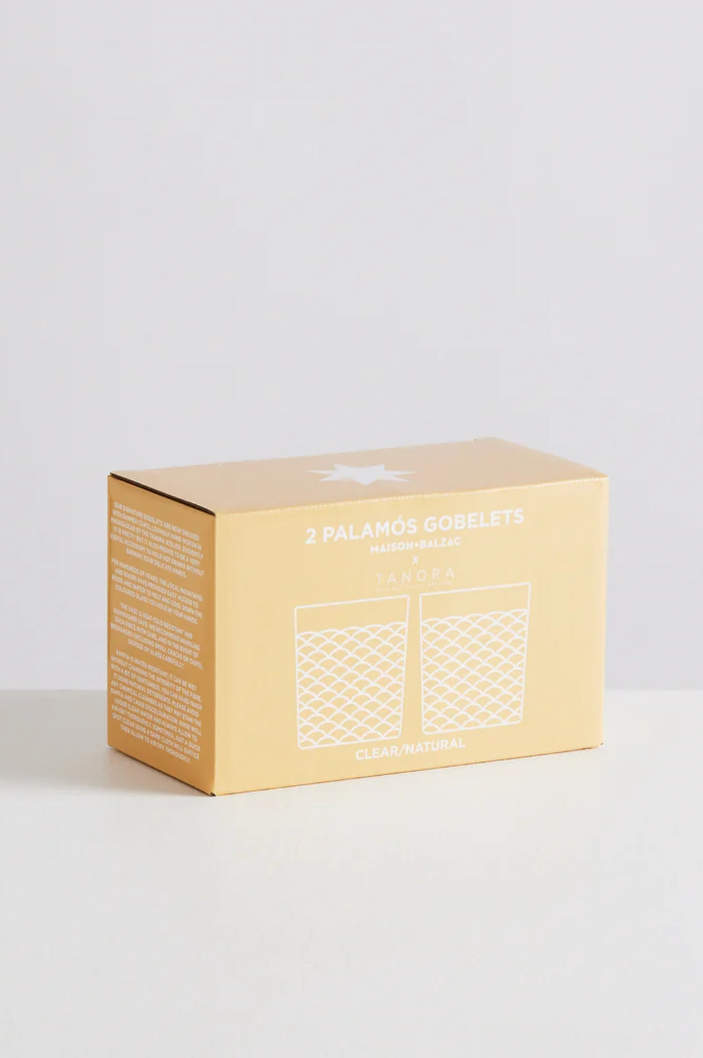 2 Palamós Gobelets | Clear & Natural