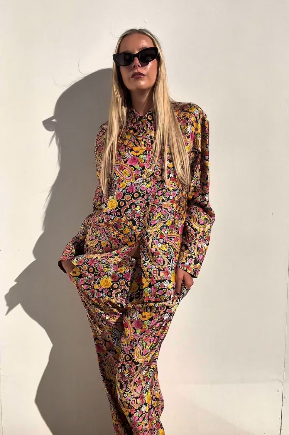 X La DoubleJ | Boudoir Trousers Tripping Nero | AU 12