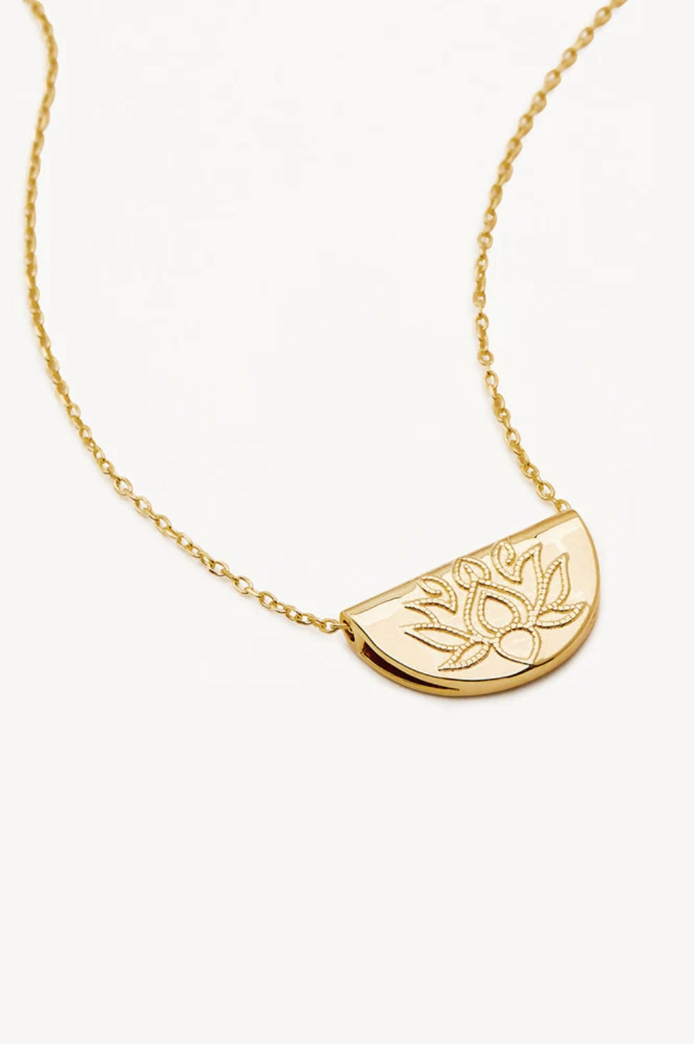 Lotus Short Necklace | Gold