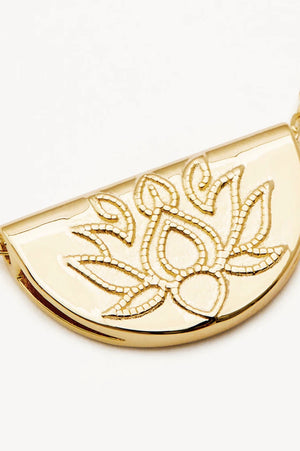 Lotus Short Necklace | Gold