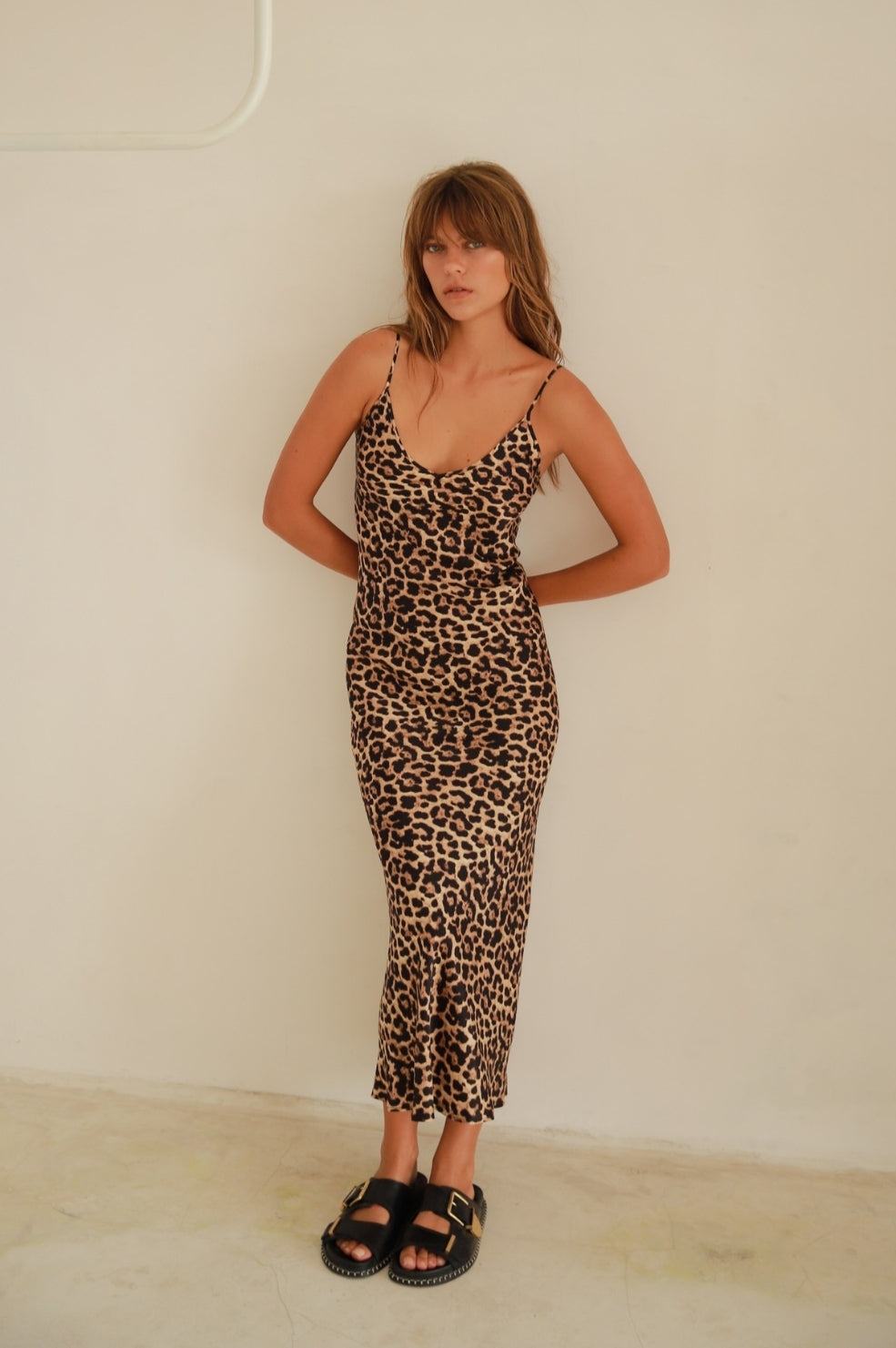 New York Long Dress | Leopard
