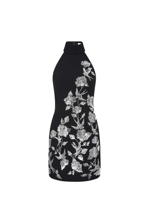 Monroe Halter Mini Dress | Black