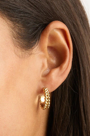 Intertwined Large Hoops | Gold
