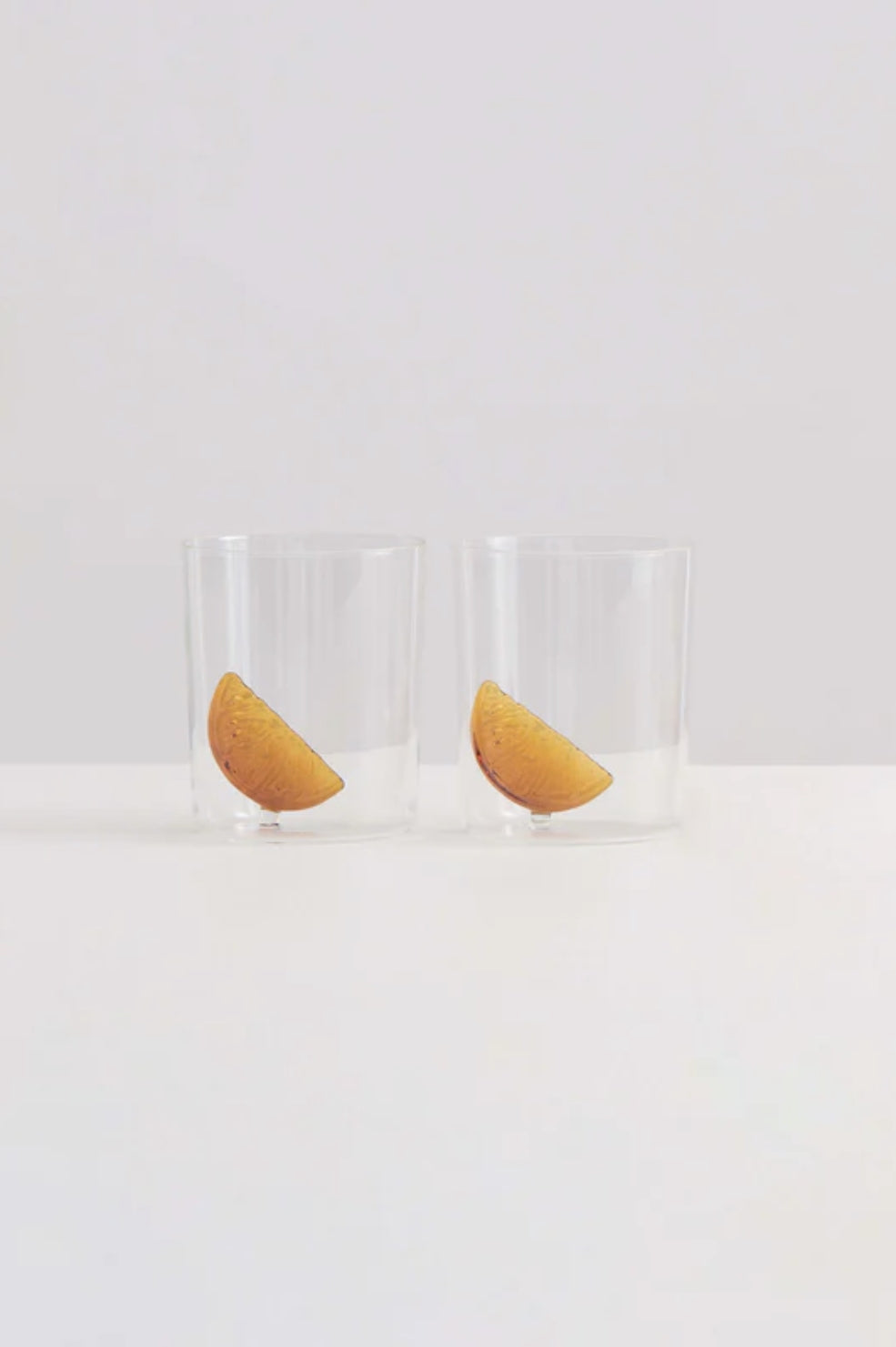 2 Apéritif Gobelets | Clear + Amber