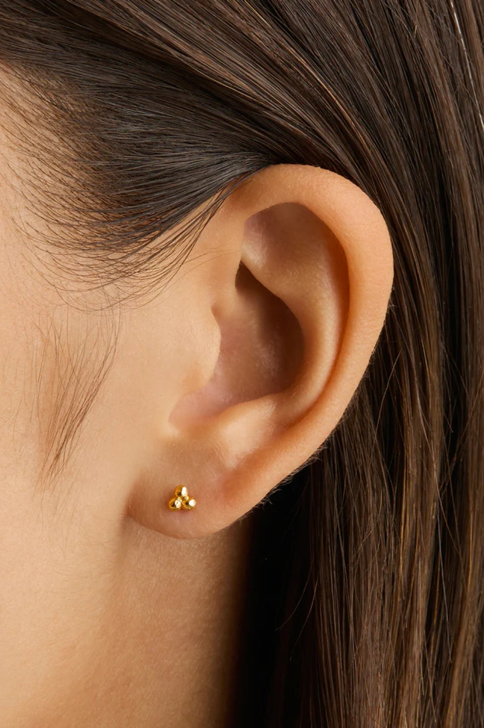 Karma Stud Earrings | Gold
