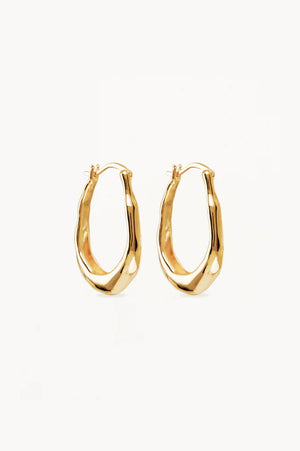 Radiant Energy Large Hoops | Gold