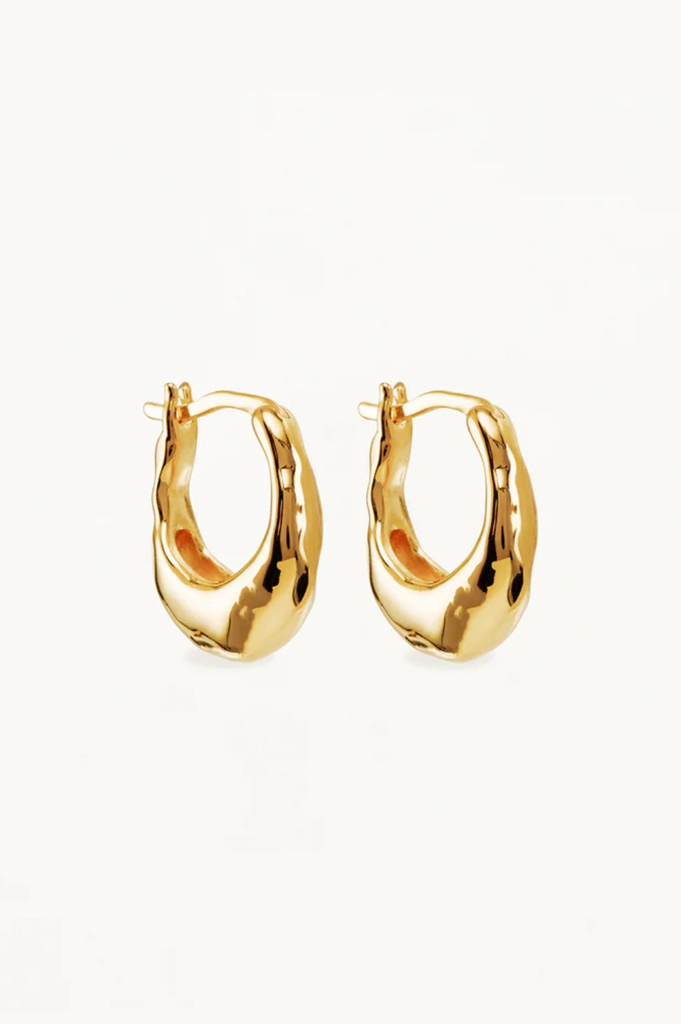 Radiant Energy Small Hoops | Gold